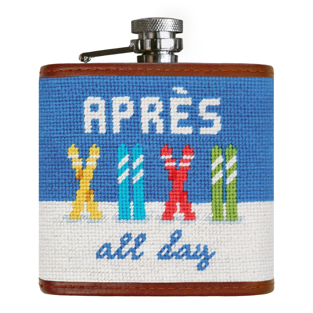 Après All Day Needlepoint Flask by Smathers & Branson