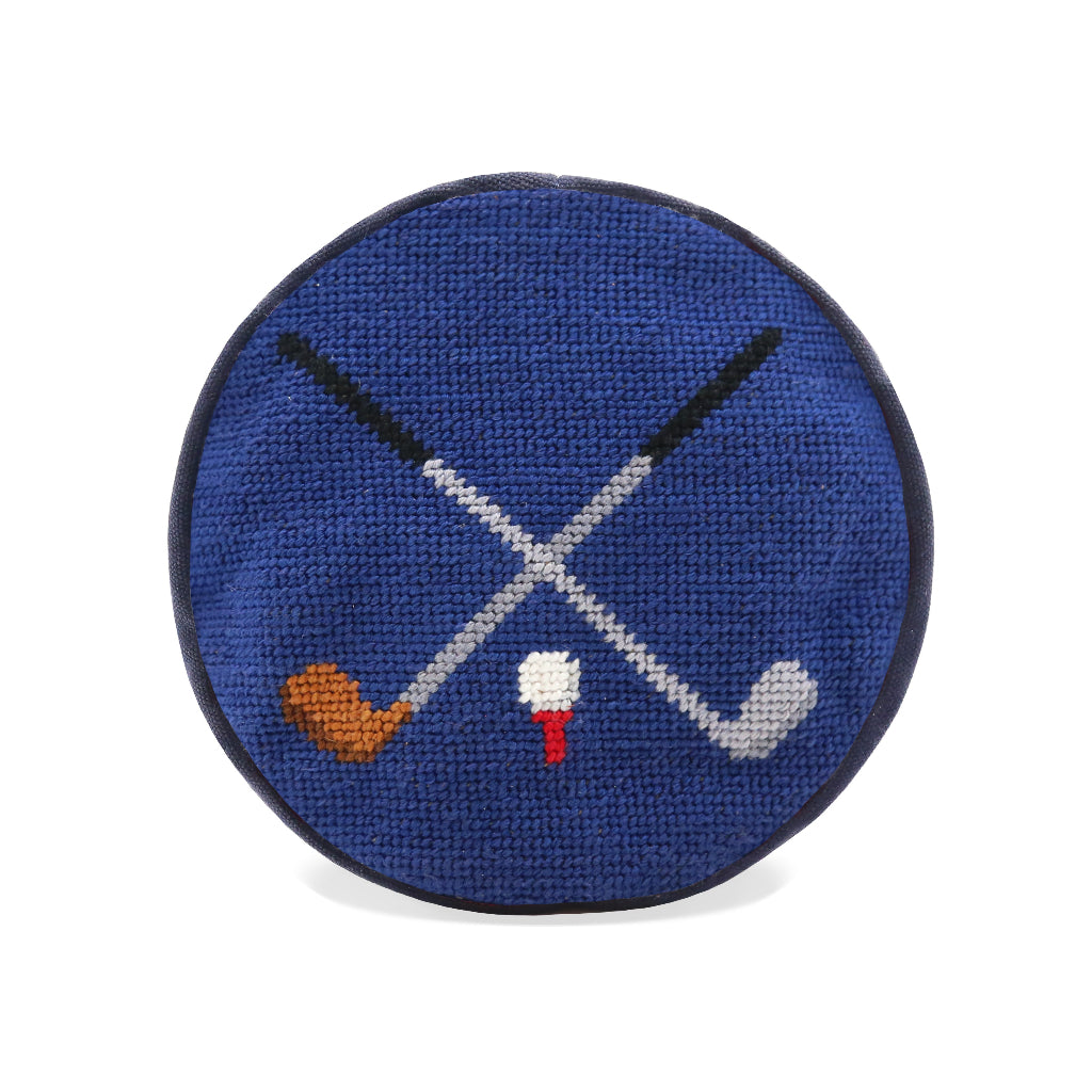 Crossed Clubs Needlepoint McDowell Driver Headcover by Smathers & Branson - Country Club Prep