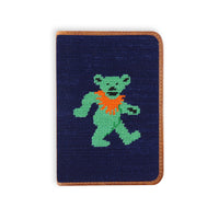 Dancing Bear Needlepoint Scorecard Holder by Smathers & Branson - Country Club Prep