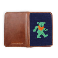 Dancing Bear Needlepoint Scorecard Holder by Smathers & Branson - Country Club Prep
