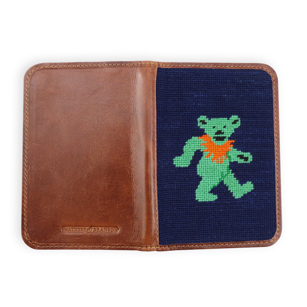 Dancing Bear Needlepoint Scorecard Holder by Smathers & Branson - Country Club Prep