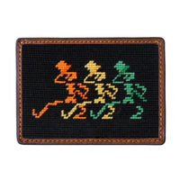 Grateful Dead Dancing Skeletons Needlepoint Credit Card Wallet by Smathers & Branson - Country Club Prep