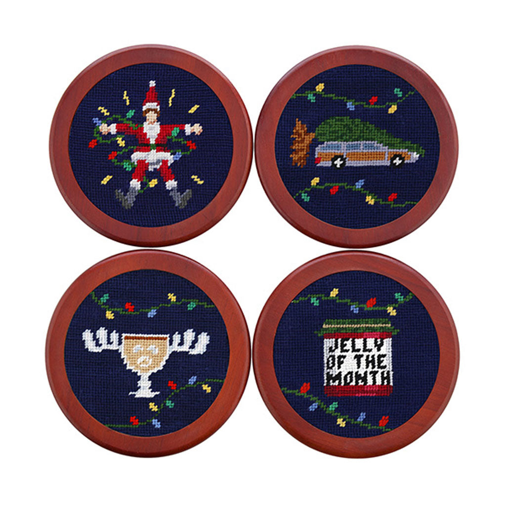 Griswold Needlepoint Coasters by Smathers & Branson - Country Club Prep