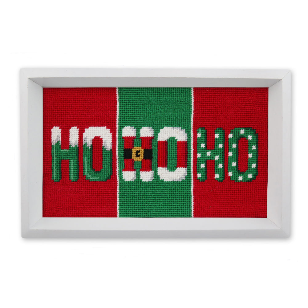 Ho Ho Ho Needlepoint Valet Tray by Smathers & Branson