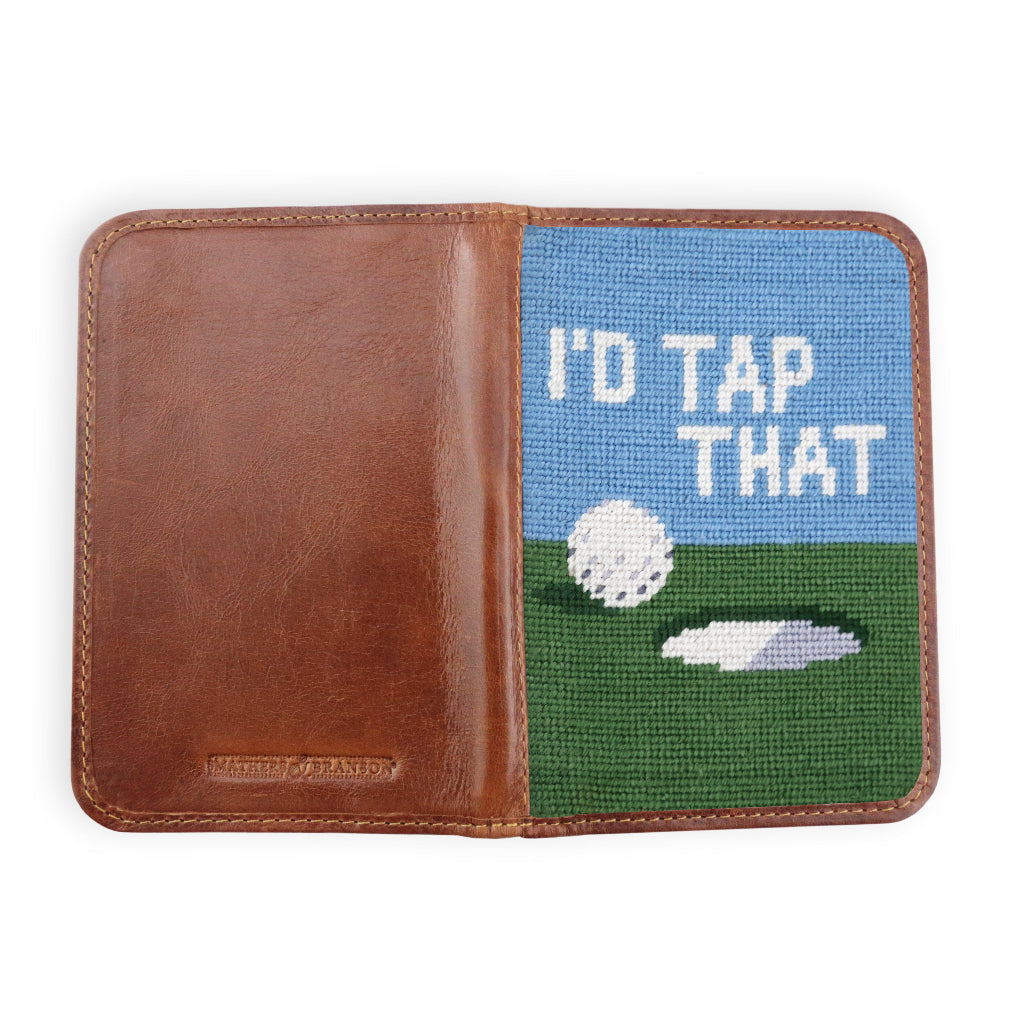 I'd Tap That Needlepoint Scorecard Holder by Smathers & Branson - Country Club Prep