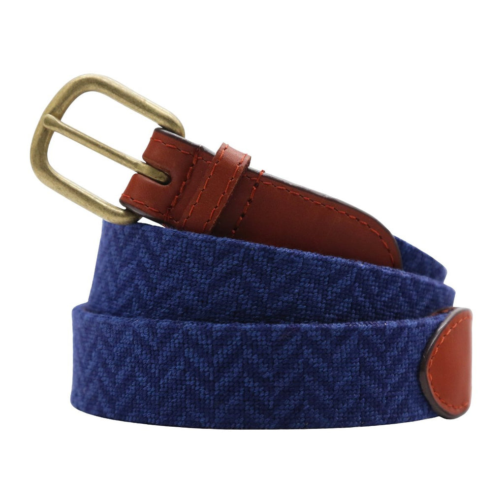 NavyHerringbone_Belt_Primary_L  display picture 1