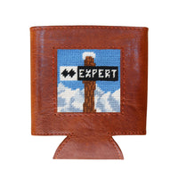 Ski Trails Needlepoint Can Cooler by Smathers & Branson - Country Club Prep