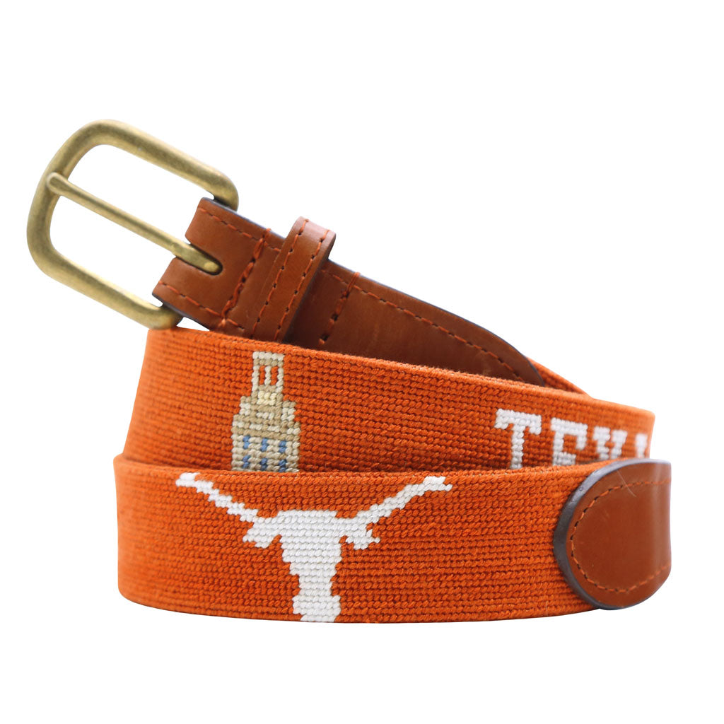 University of Texas Life Needlepoint Belt by Smathers & Branson