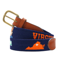 UVA Life Needlepoint Belt by Smathers & Branson - Country Club Prep