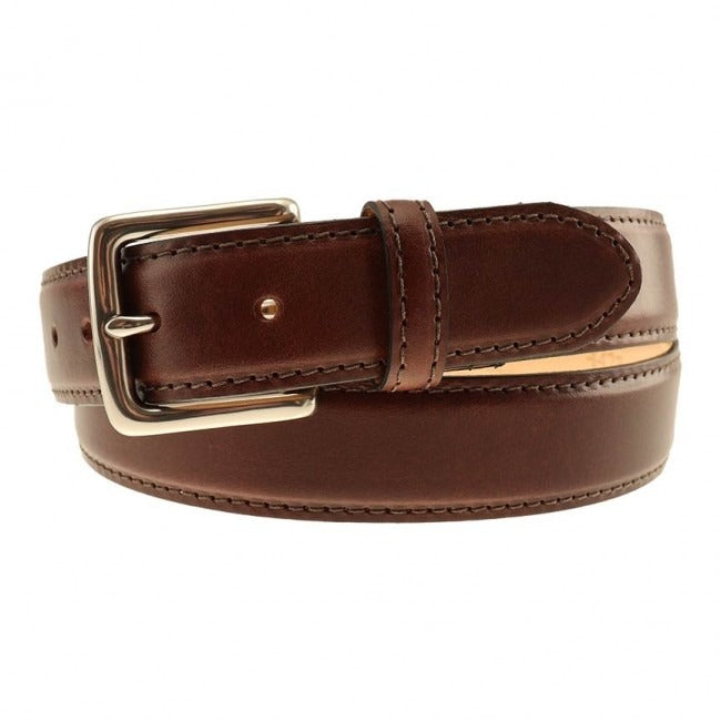Colombia Leather Dress Belt in Briar by Country Club Prep Colombia Leather Dress Belt in Briar by Country Club Prep