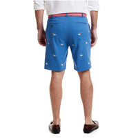 Stretch Twill Cisco Short with Great White Shark by Castaway Clothing - Country Club Prep