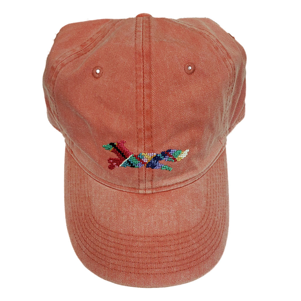 Longshanks Needlepoint Hat in Nantucket Red by Smathers & Branson - Country Club Prep