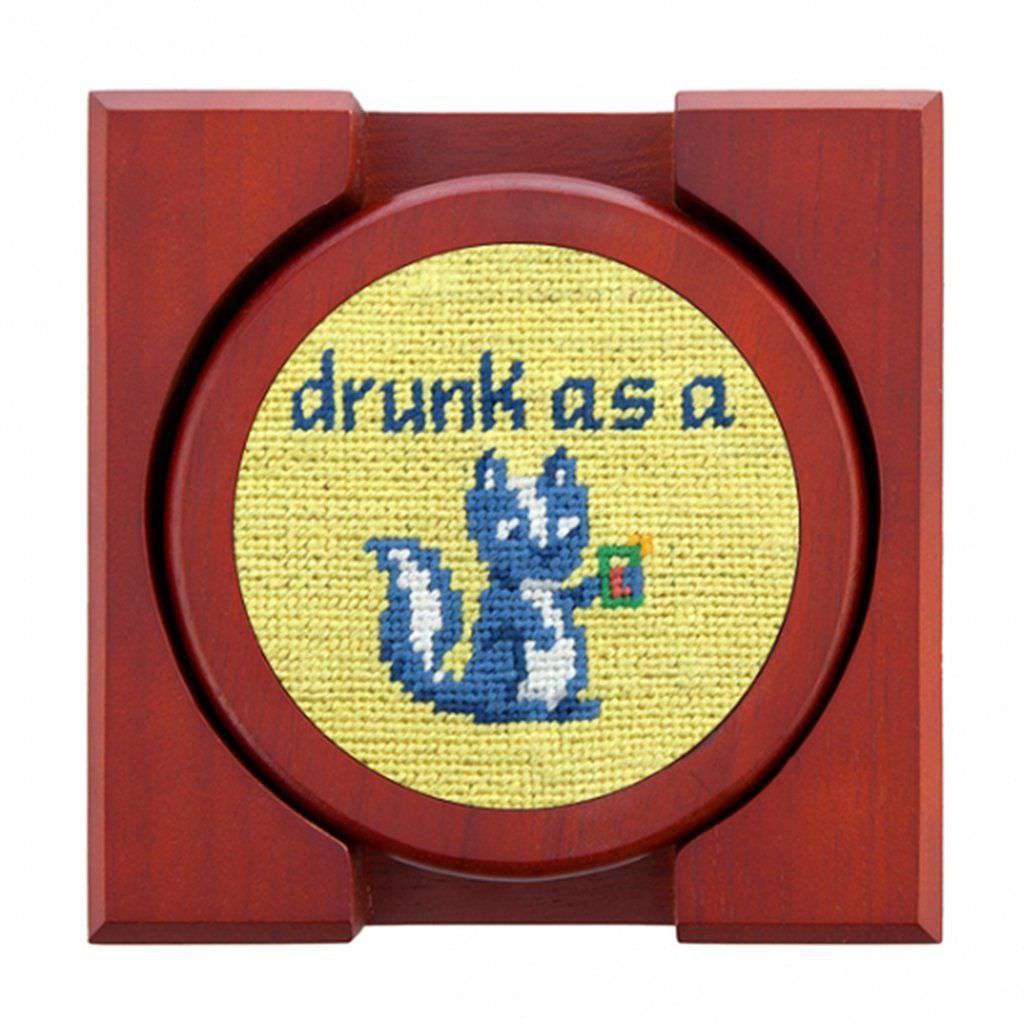 Cocktail Critters Needlepoint Coaster Set by Smathers & Branson - Country Club Prep