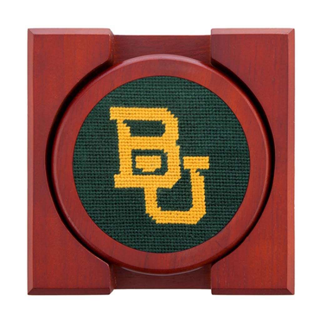 Baylor Needlepoint Coasters by Smathers & Branson - Country Club Prep