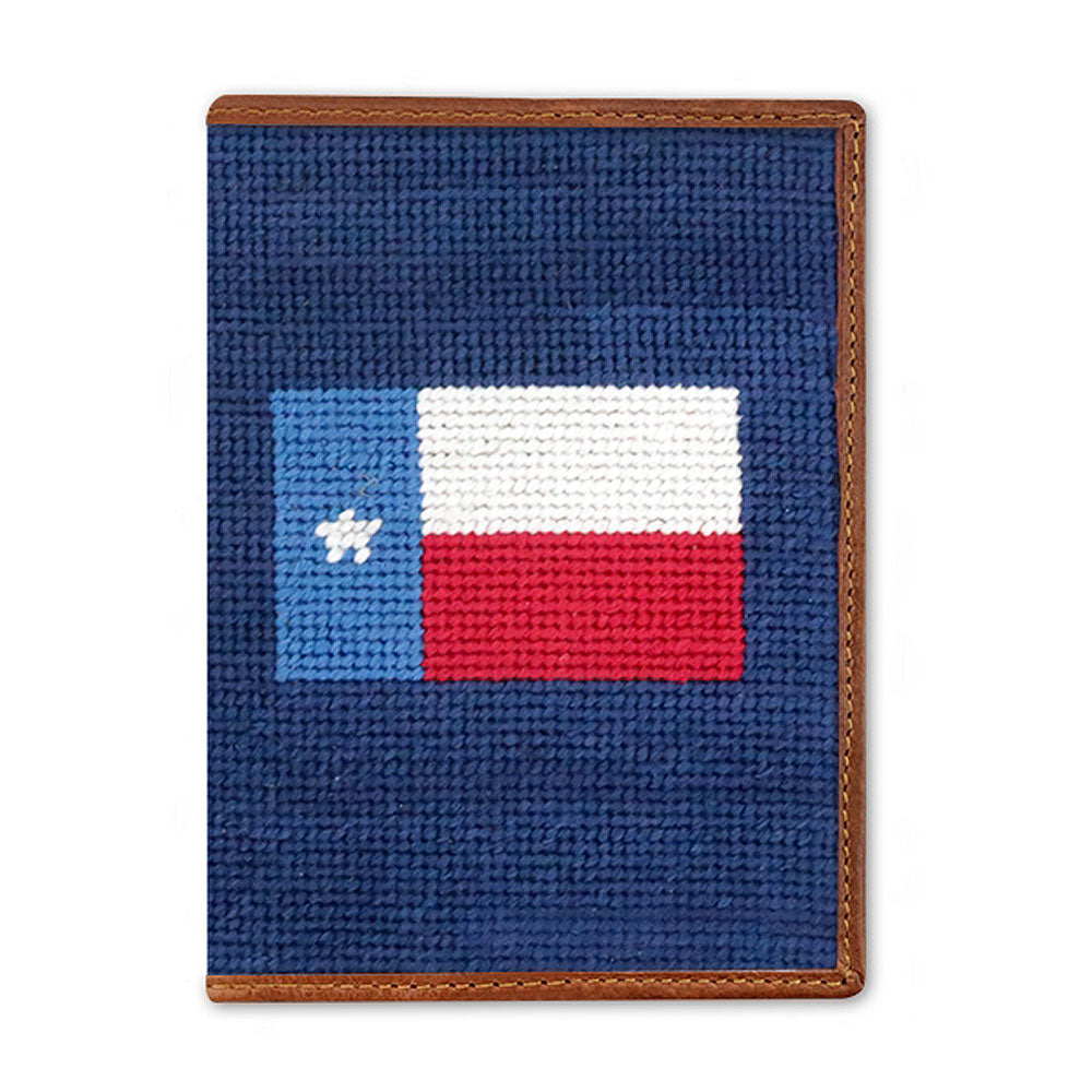 Texas Flag Needlepoint Passport Case by Smathers & Branson - Country Club Prep