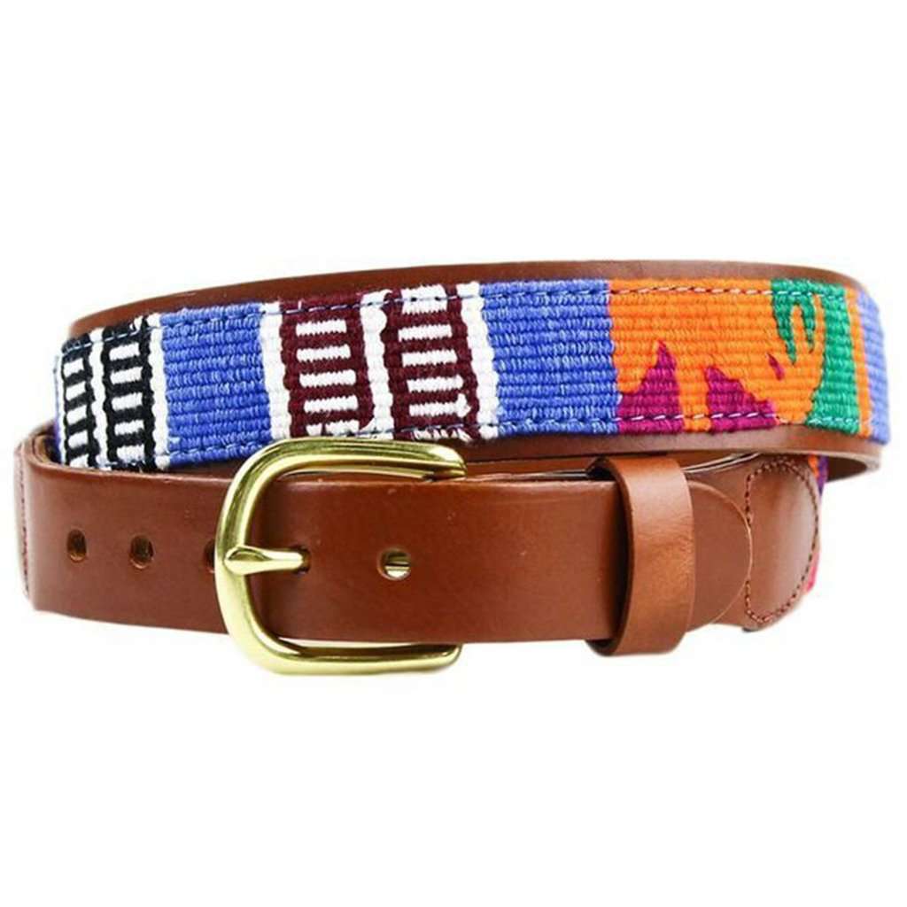 Country Club Prep Guatemalan Leather Back Belt