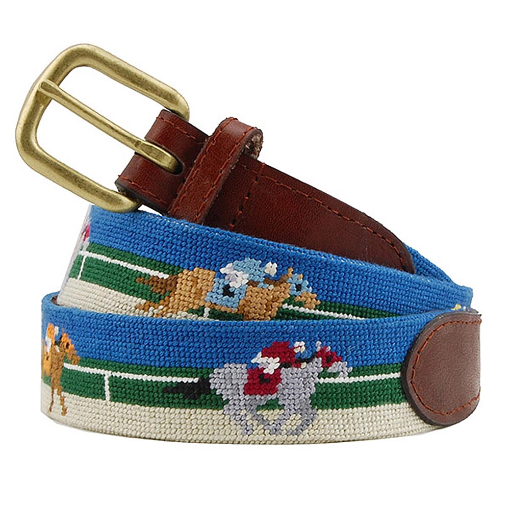Race Horse Needlepoint Belt by Smathers Branson – Country Club Prep