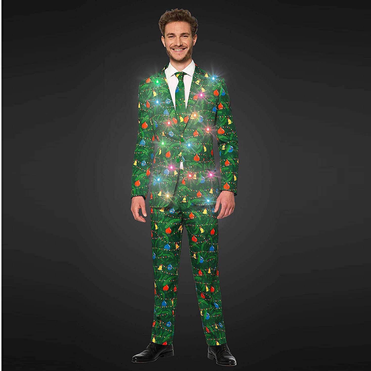 Christmas Tree Light Up Suit by Suitmeister - Country Club Prep