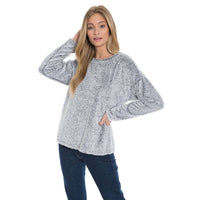 Cuddly Up Crew Shag Sherpa by Dylan (True Grit) - Country Club Prep