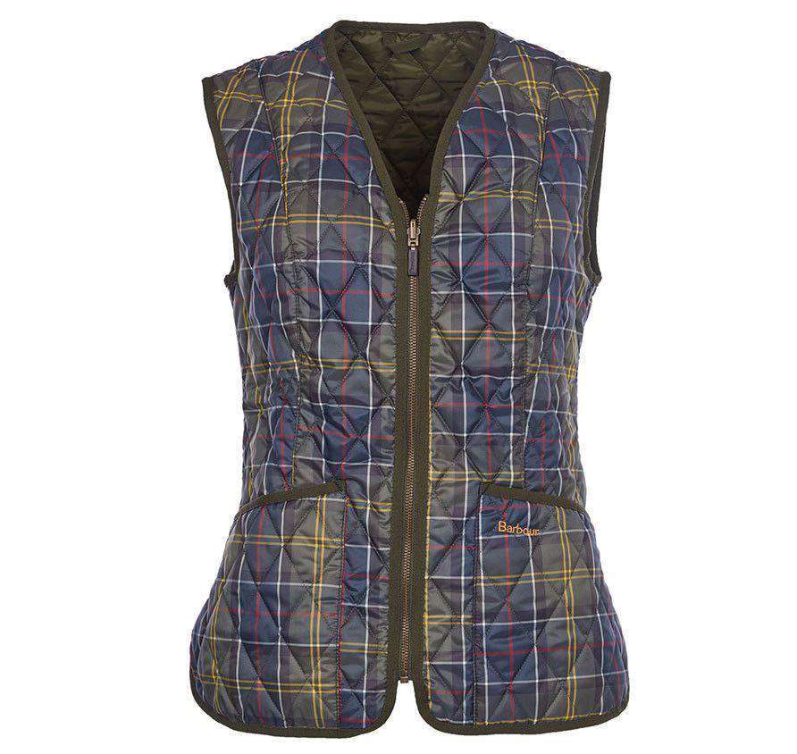 Barbour Betty Interactive Gilet Liner in Classic Tartan Country Club Prep