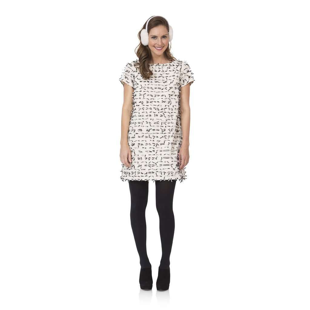 Shift Dress with Bows in Cream by Sail to Sable | Ships Free  Country Club  Prep