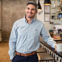 Chambers Performance Gingham Dress Shirt by Southern Marsh - Country Club Prep