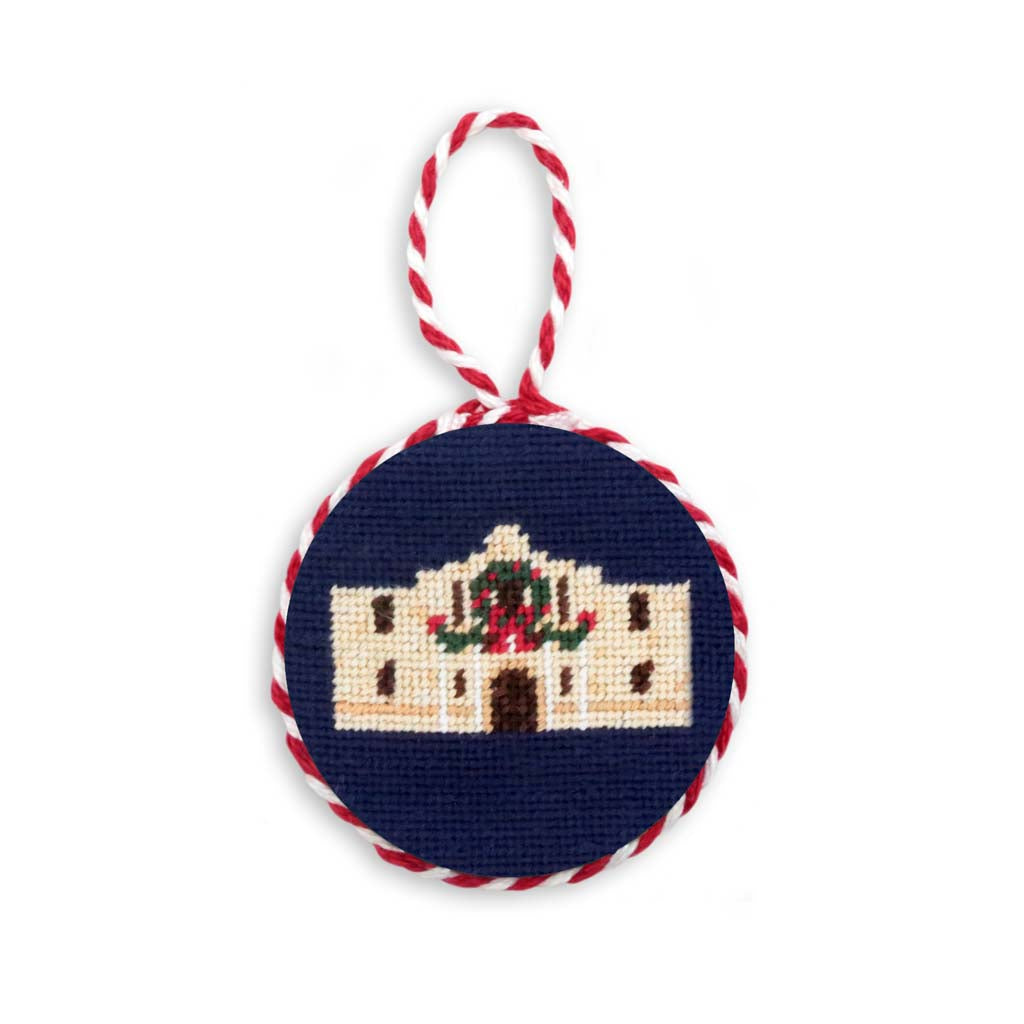 Tennessee Needlepoint Christmas Ornament in Orange by Smathers & Branson