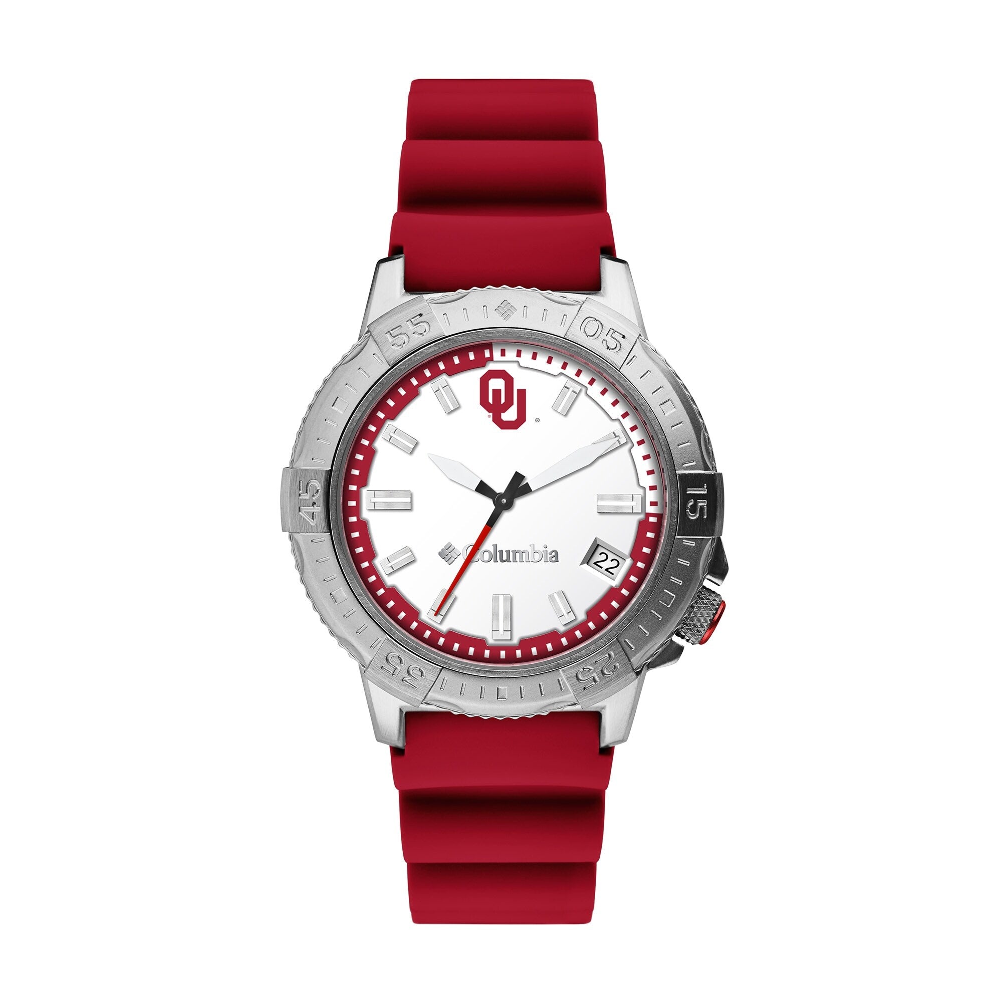 University of Oklahoma Peak Patrol 45mm Silicone Strap Watch by Columbia Sportswear - Country Club Prep