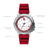 University of Oklahoma Peak Patrol 45mm Silicone Strap Watch by Columbia Sportswear - Country Club Prep