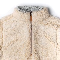 The Victoria Sherpa Pullover in Oatmeal by Nordic Fleece - Country Club Prep