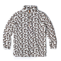 Oslo Leopard Fleece Pullover by Nordic Fleece - Country Club Prep