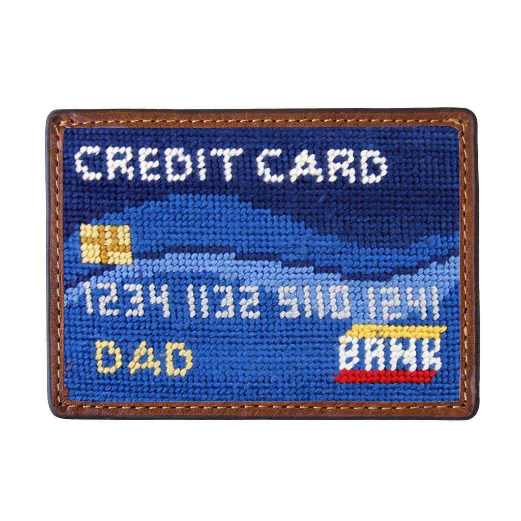 Dad's Credit Card Needlepoint Credit Card Wallet by Smathers & Branson - Country Club Prep