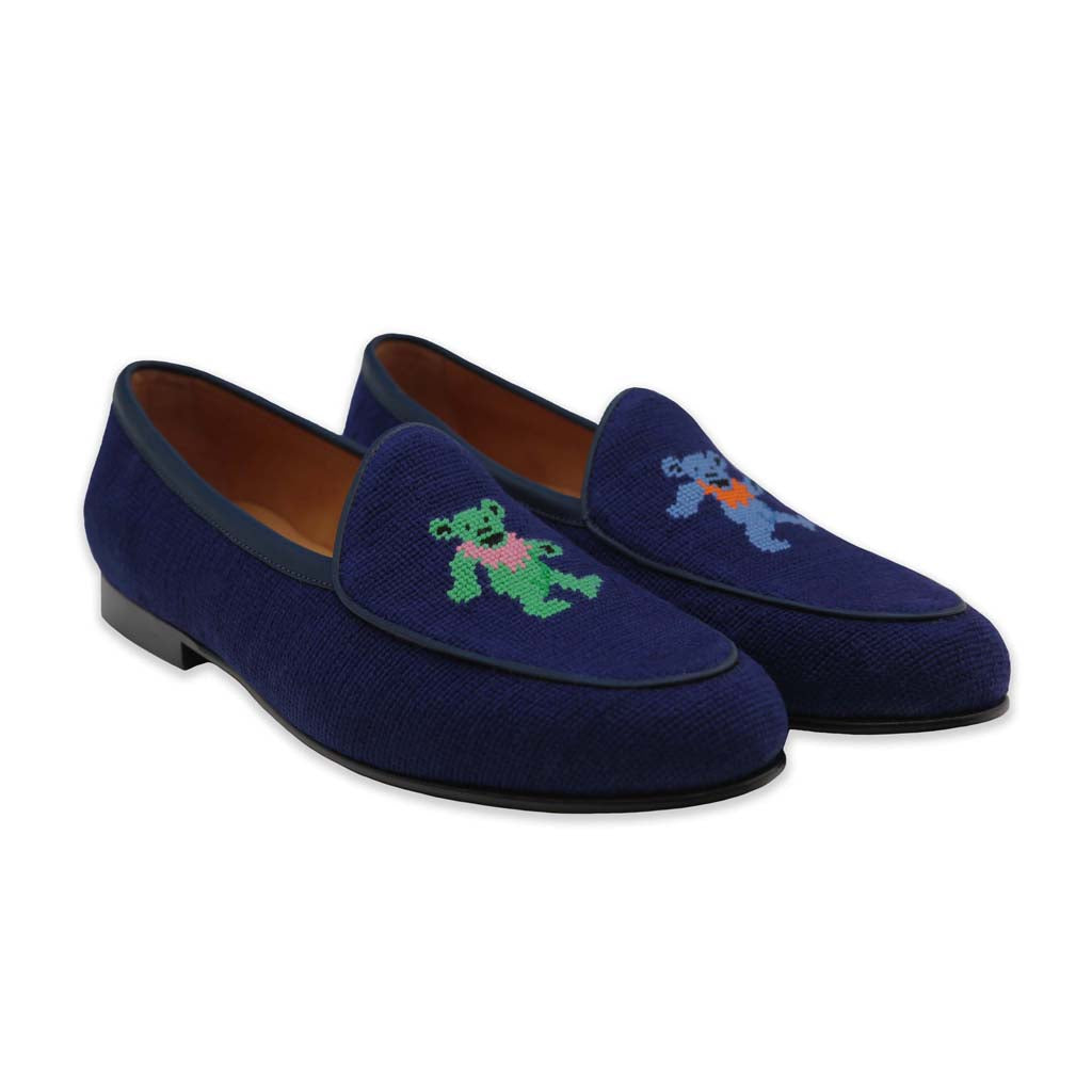 Smathers & Branson Dancing Bears Needlepoint Belgian Loafers  display picture 1