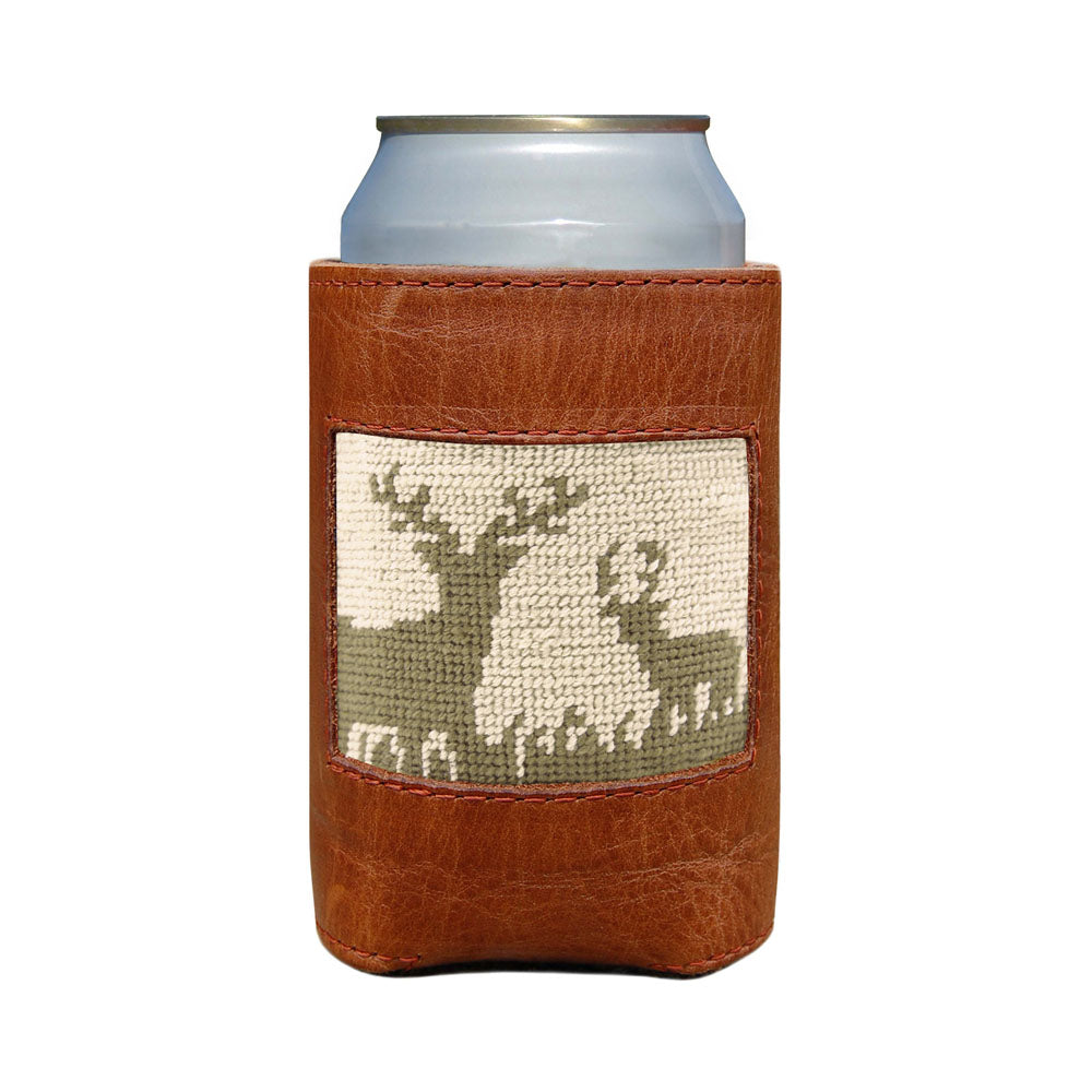 Deer Hunting Needlepoint Can Cooler by Smathers & Branson - Country Club Prep