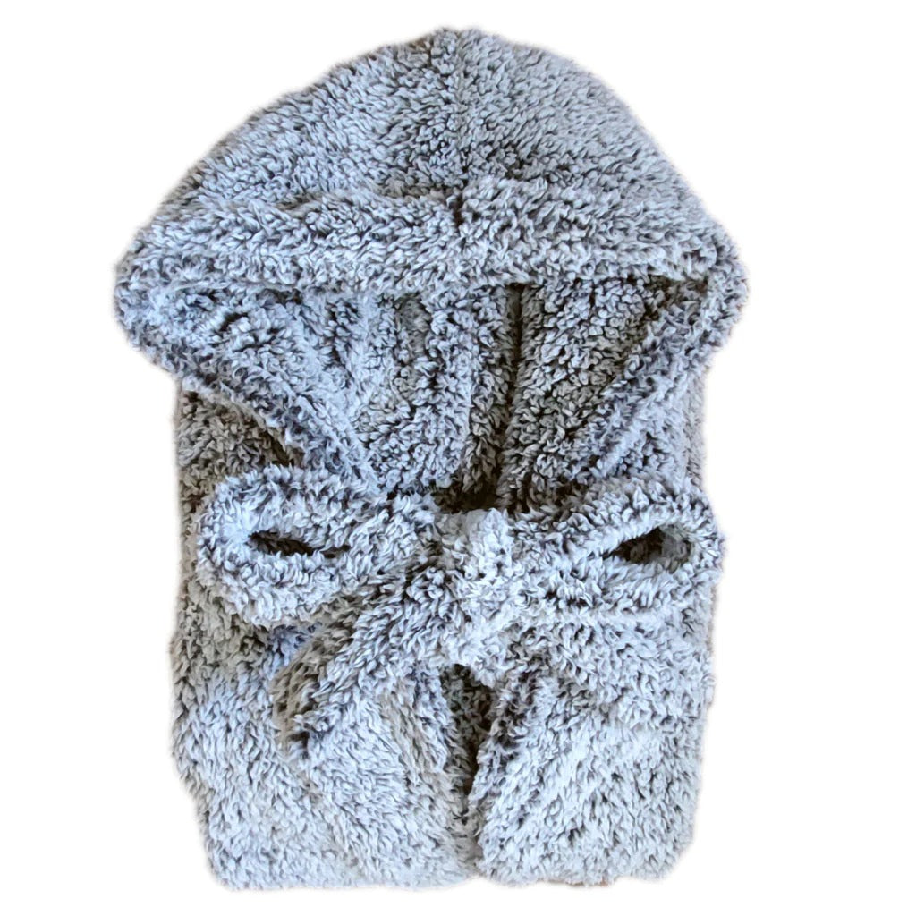 Hygge Hooded Plush Sherpa Robe - Country Club Prep