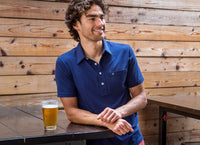 Top-Shelf Players Shirt in Navy Blue by Criquet - Country Club Prep