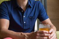 Top-Shelf Players Shirt in Navy Blue by Criquet - Country Club Prep