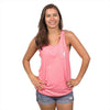 Get Yachty Tank Top in Neon Heather Pink by Anchored Style - Country Club Prep