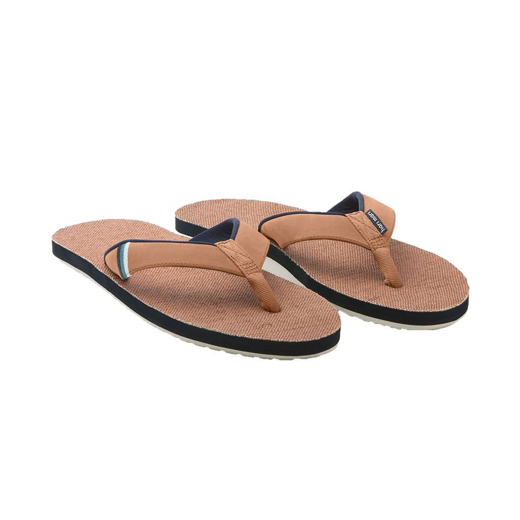 Hari Mari Parks II Mens 11 Army Natural Green Hemp Leather Flip Flop Sandals NEW Hari Mari Men main image 3