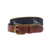 Go Fish Leather Tab Belt by Country Club Prep - Country Club Prep