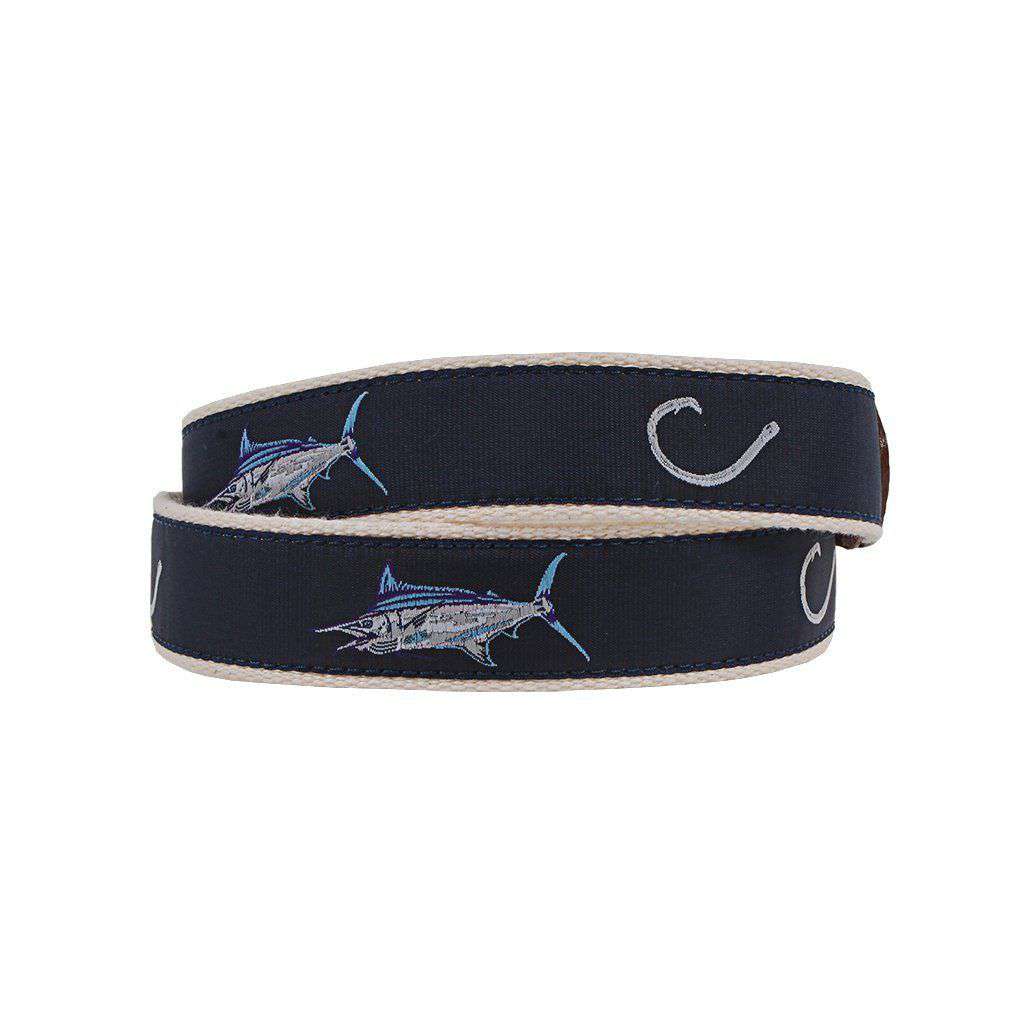 Catch and Release Leather Tab Belt by Country Club Prep - Country Club Prep