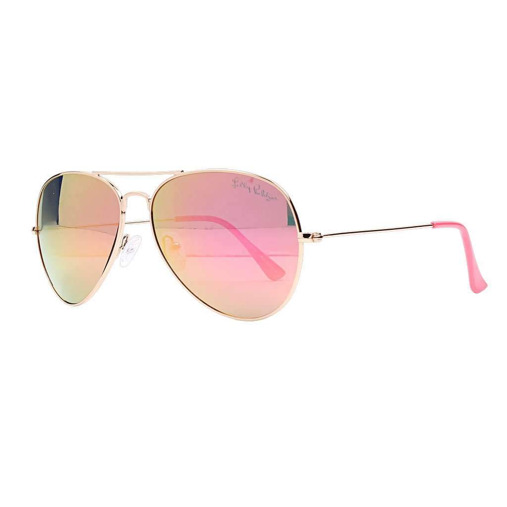 Lilly Pulitzer Aviator Sunglasses with Pink Case Open Water Reader Sunglasses | Lilly Pulitzer main image 2
