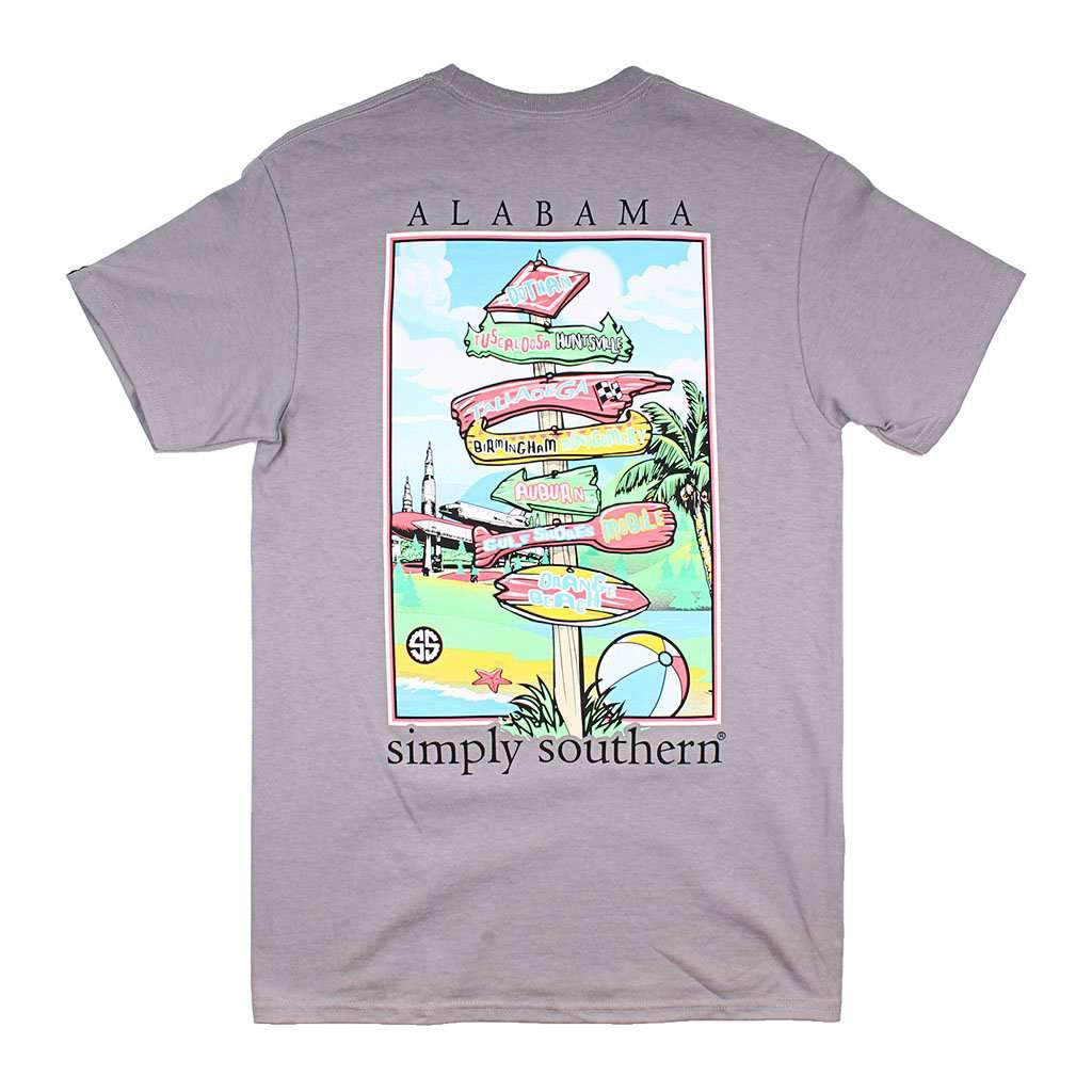 Simply Southern States Alabama Tee Free Shipping – Country Club Prep