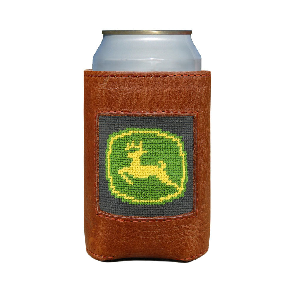 John Deere Needlepoint Can Cooler by Smathers & Branson - Country Club Prep