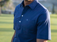 Top-Shelf Players Shirt in Navy Blue by Criquet - Country Club Prep