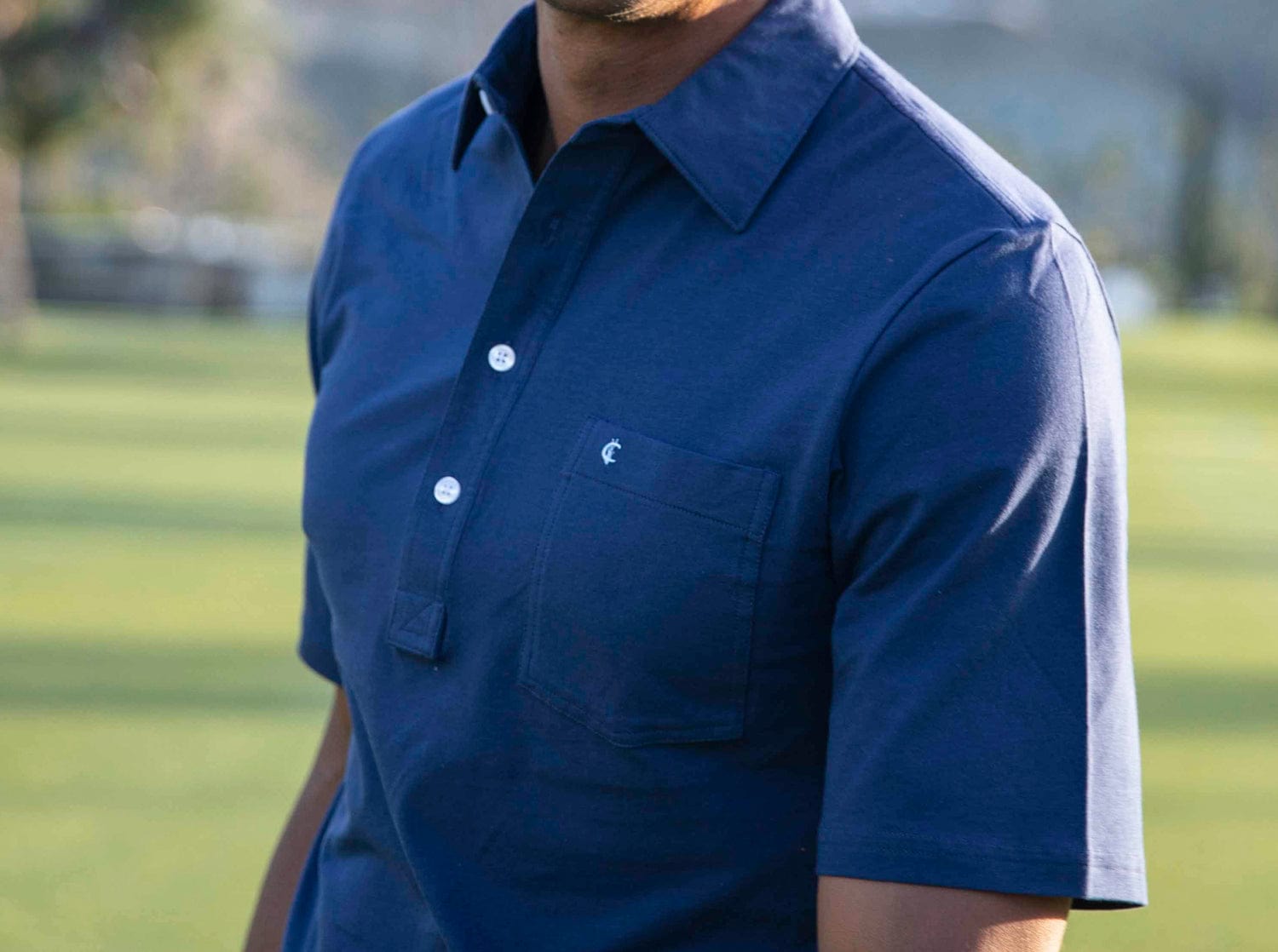 Top-Shelf Players Shirt in Navy Blue by Criquet - Country Club Prep