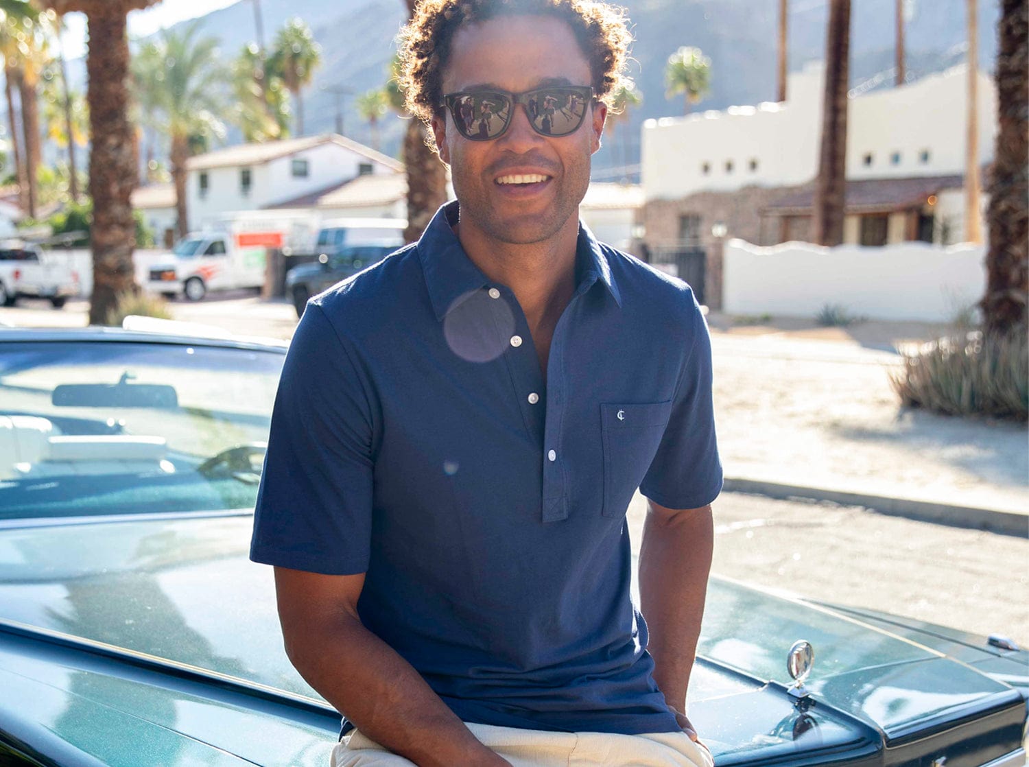 Top-Shelf Players Shirt in Navy Blue by Criquet - Country Club Prep