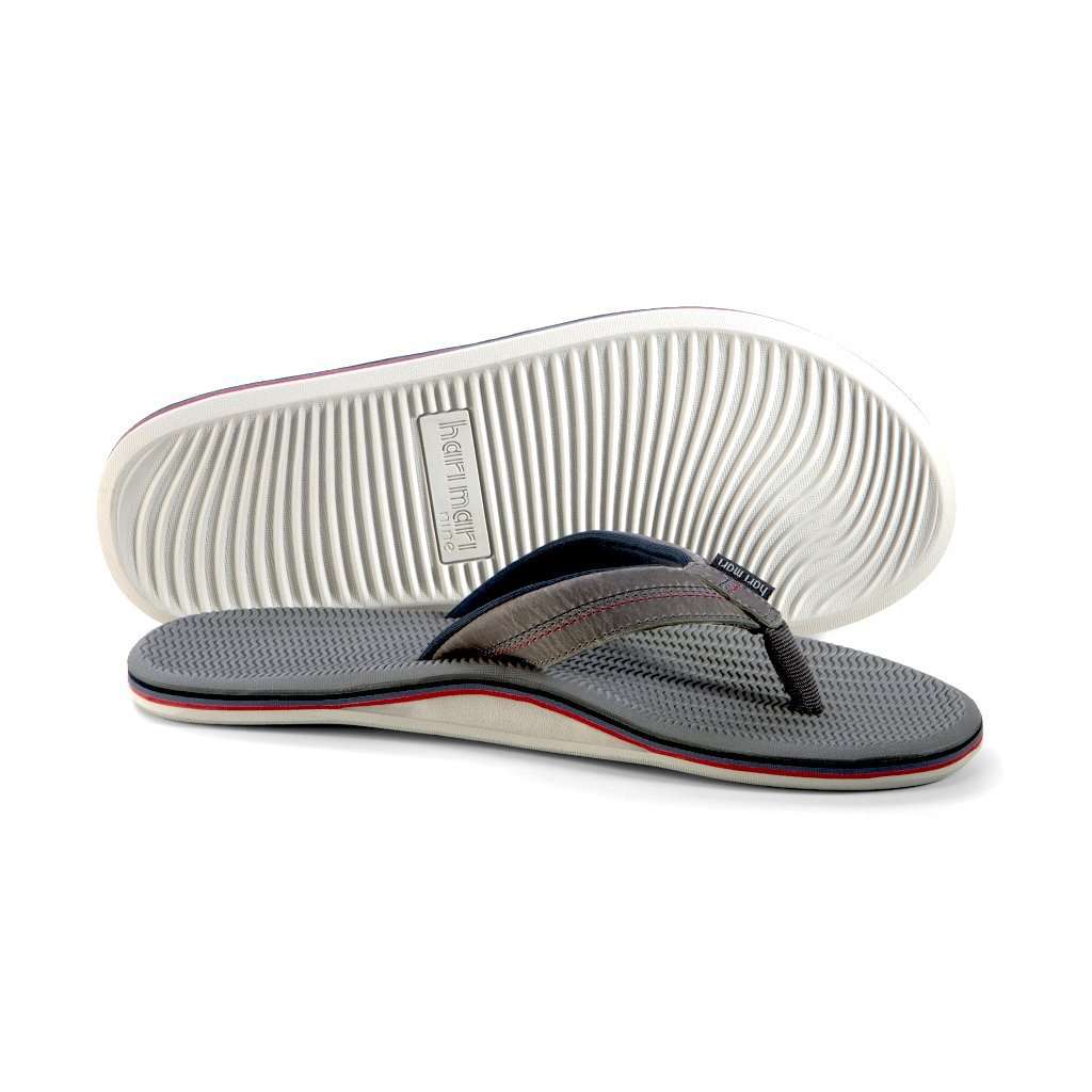 Hari Mari Brazos LX Mens 11 Charcoal Grey Memory Foam Flip Flop Sandals NEW HARI MARI HARI MARI BRAZOS II - Salty main image 2