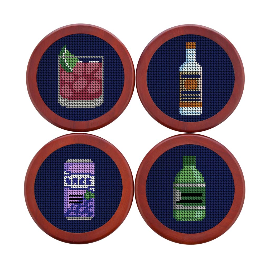 Make a Transfusion Needlepoint Coasters by Smathers & Branson - Country Club Prep