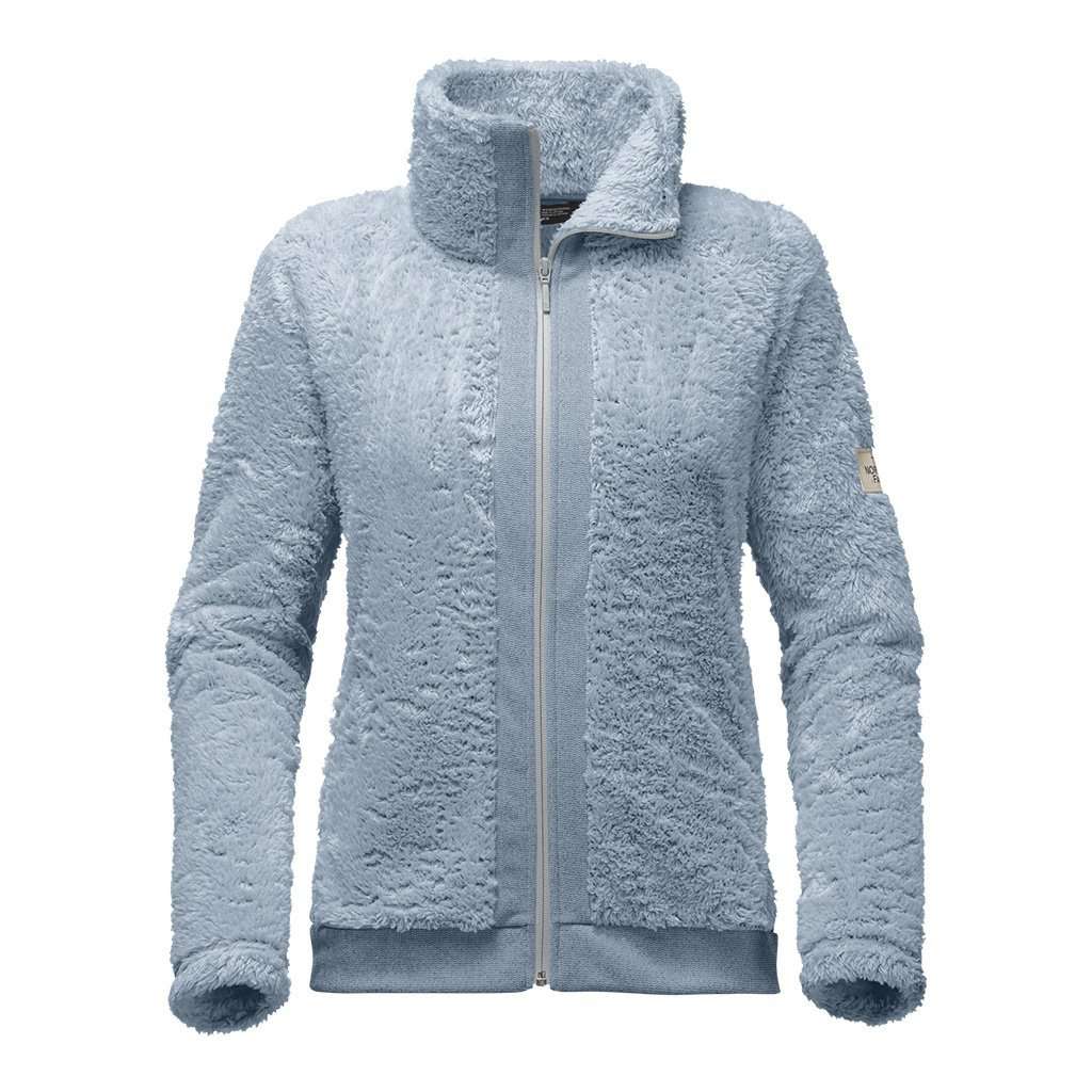 The North Face Women's Furry Fleece Full Zip Jacket in Dusty Blue